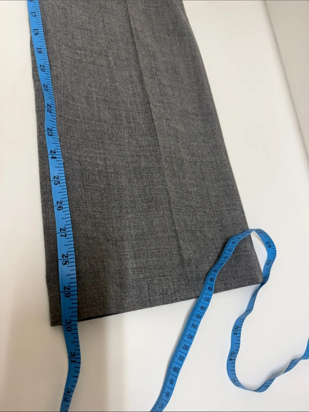 J Crew Wool Blend Tie-Waist Wide-Leg Women's Trousers in Gray
